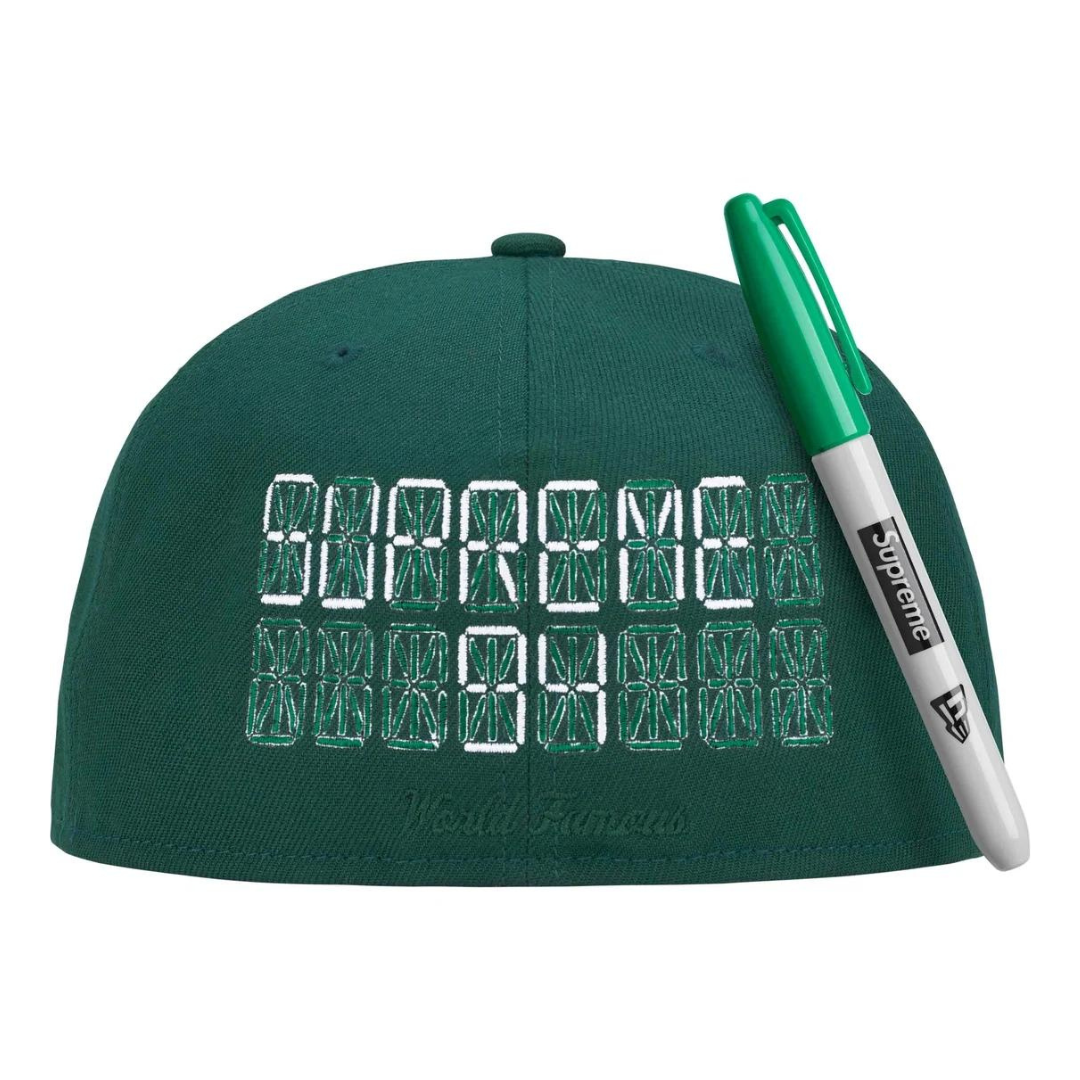 Supreme Sharpie Box Logo New Era Fitted Hat (Green)