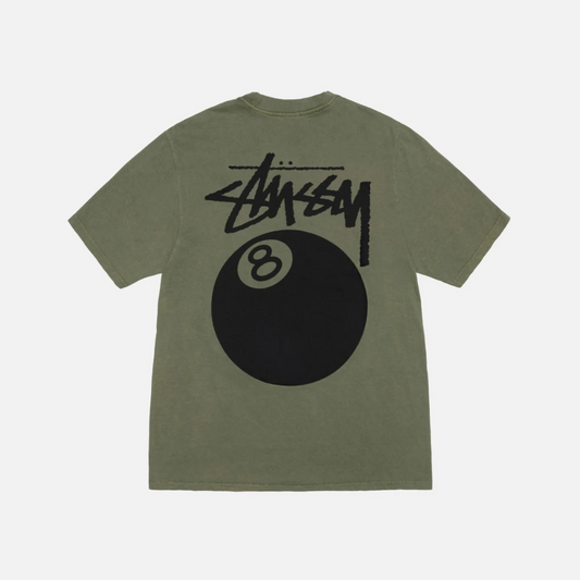 Stussy 8 Ball Pigment Dyed Tee (Olive)