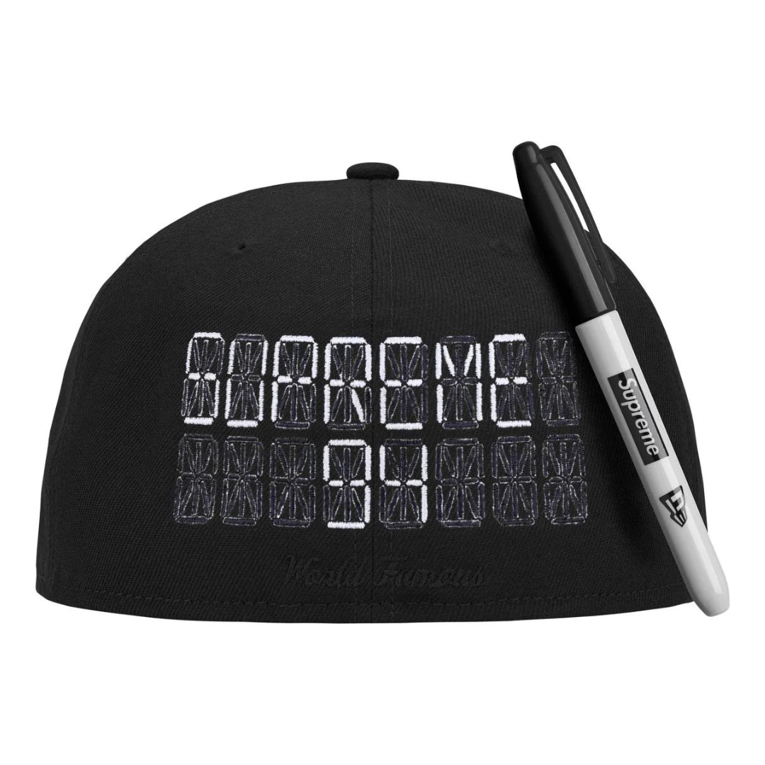 Supreme Sharpie Box Logo New Era Fitted Hat (Black)