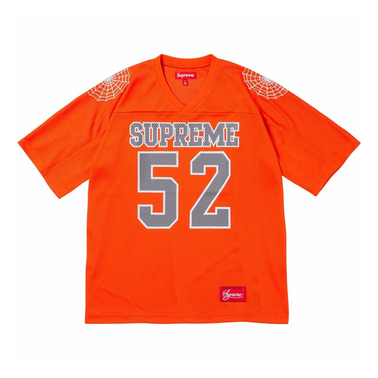 Supreme Spiderweb Football Jersey (Orange)