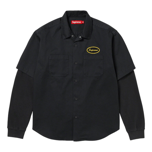 Supreme Thermal Sleeve Work Shirt (Black)