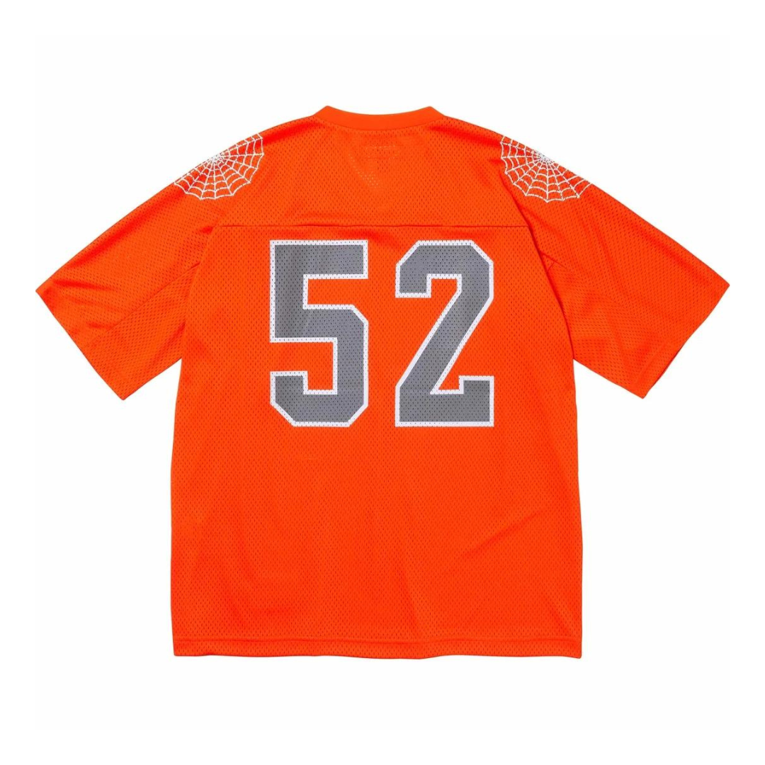 Supreme Spiderweb Football Jersey (Orange)