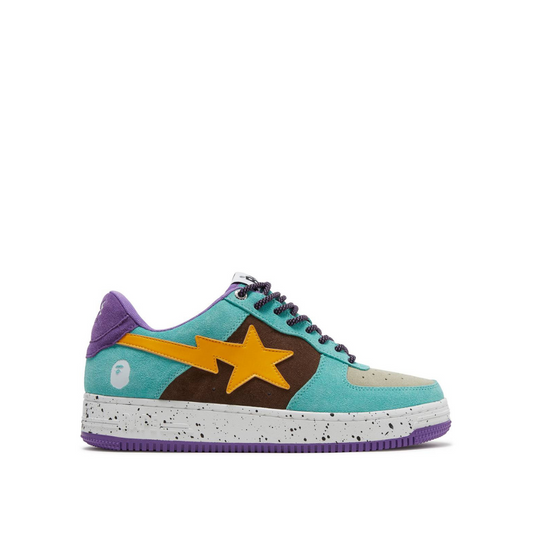 A Bathing Ape Bape Sta Teal (Brown/Yellow Suede)