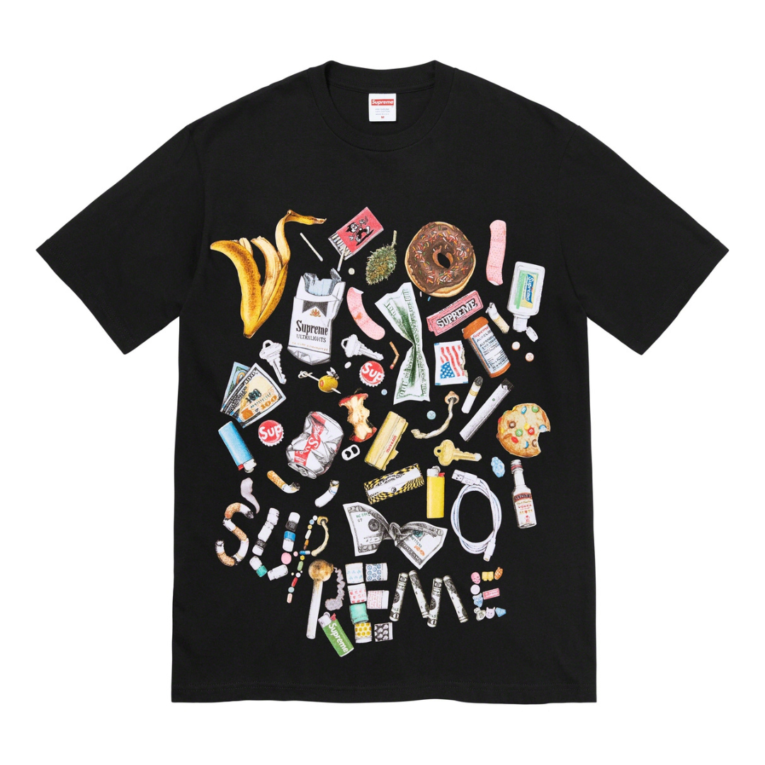 Supreme Downtown Tee All cotton classic Supreme t-shirt with