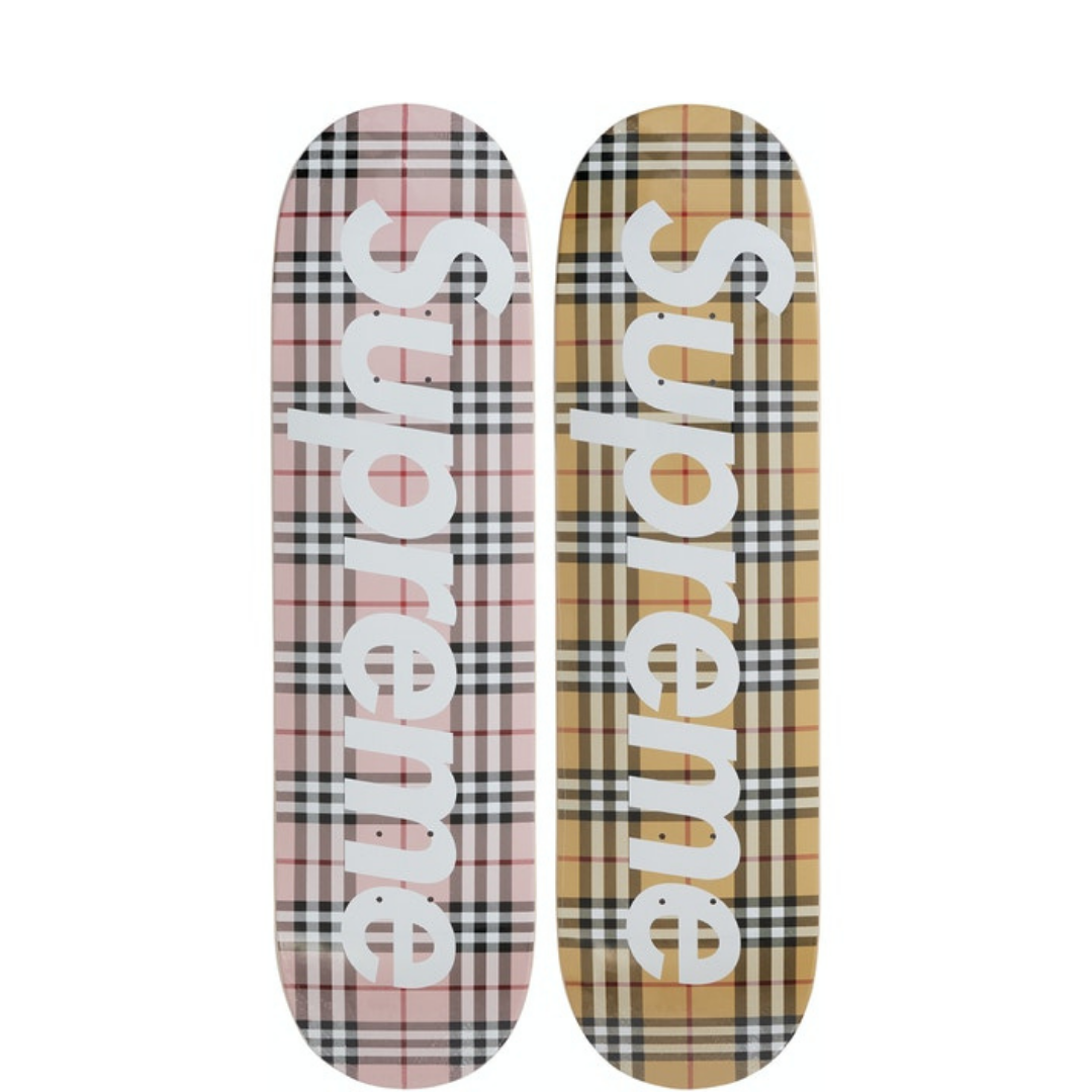 Supreme Burberry Skateboard Deck Set (Multi) – The Liquor SB