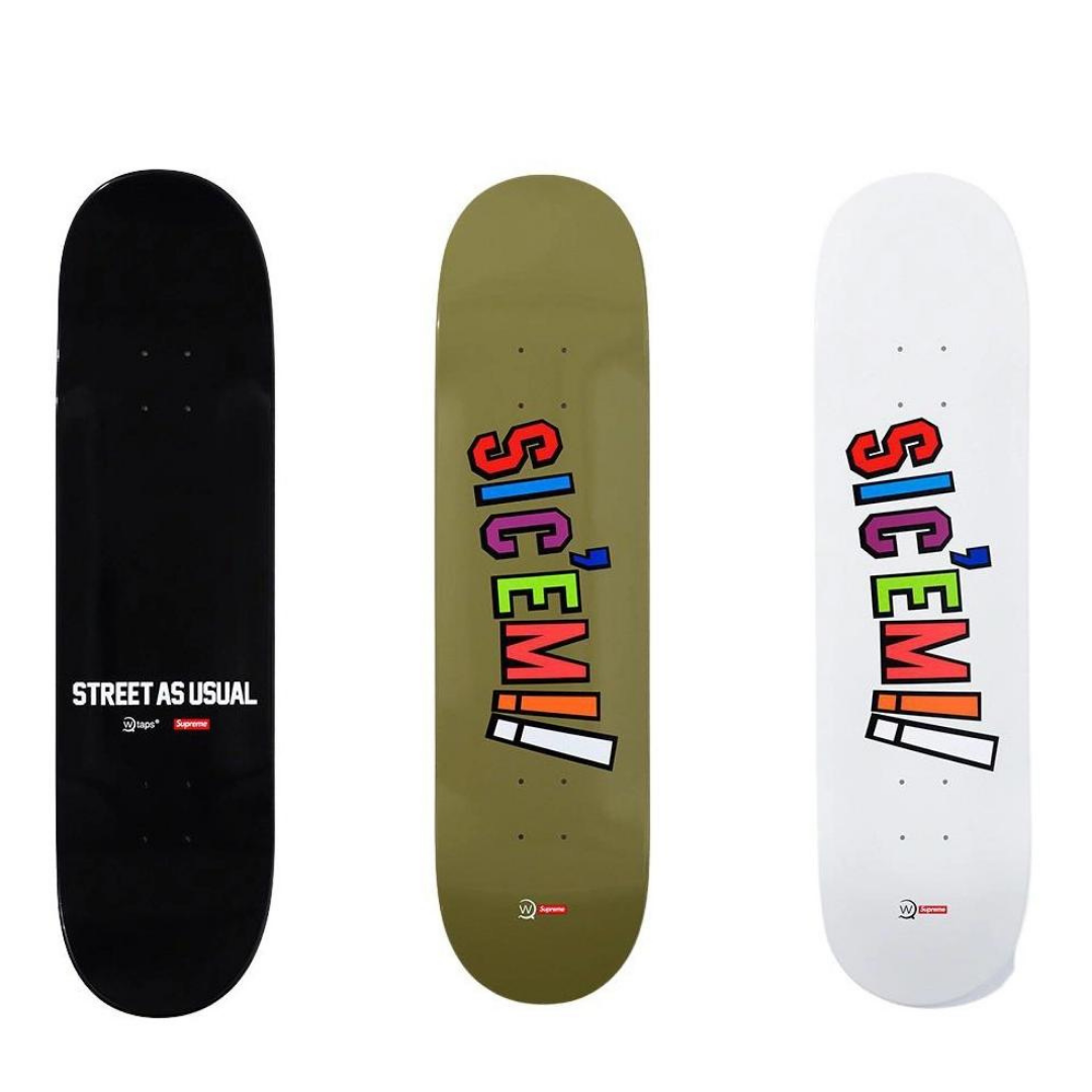 Supreme WTAPS SIC' EM Skateboard – The Liquor SB