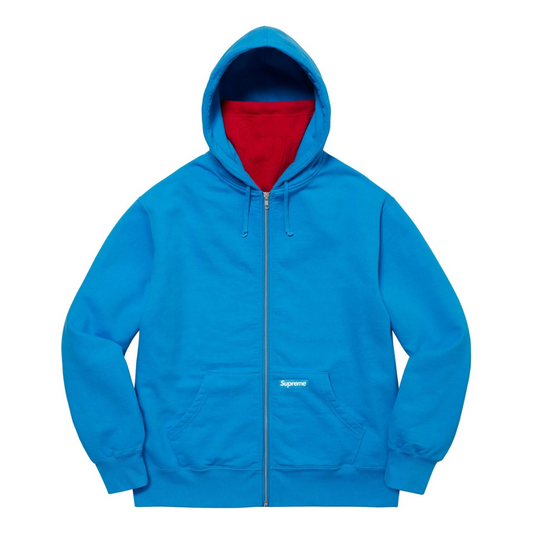 Supreme Double Hood Facemask Zip Up Hoodie (Bright Royal)