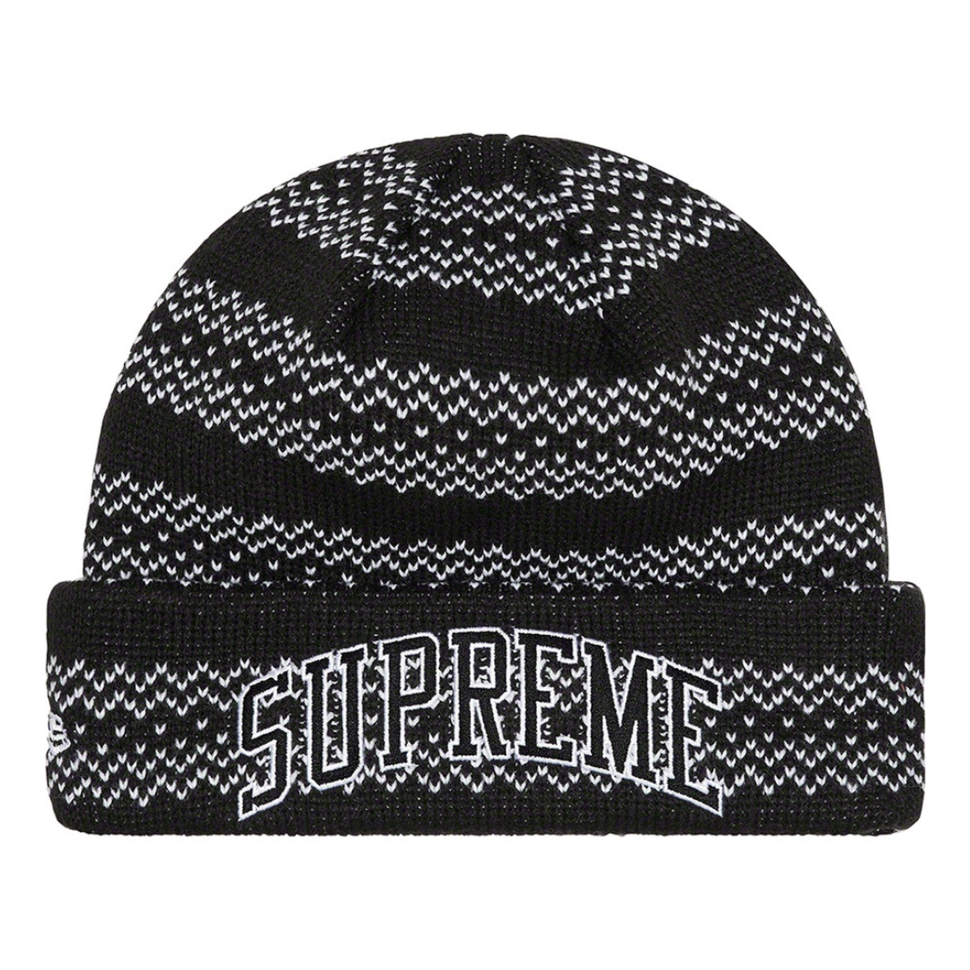 Supreme beanie black and hot sale white