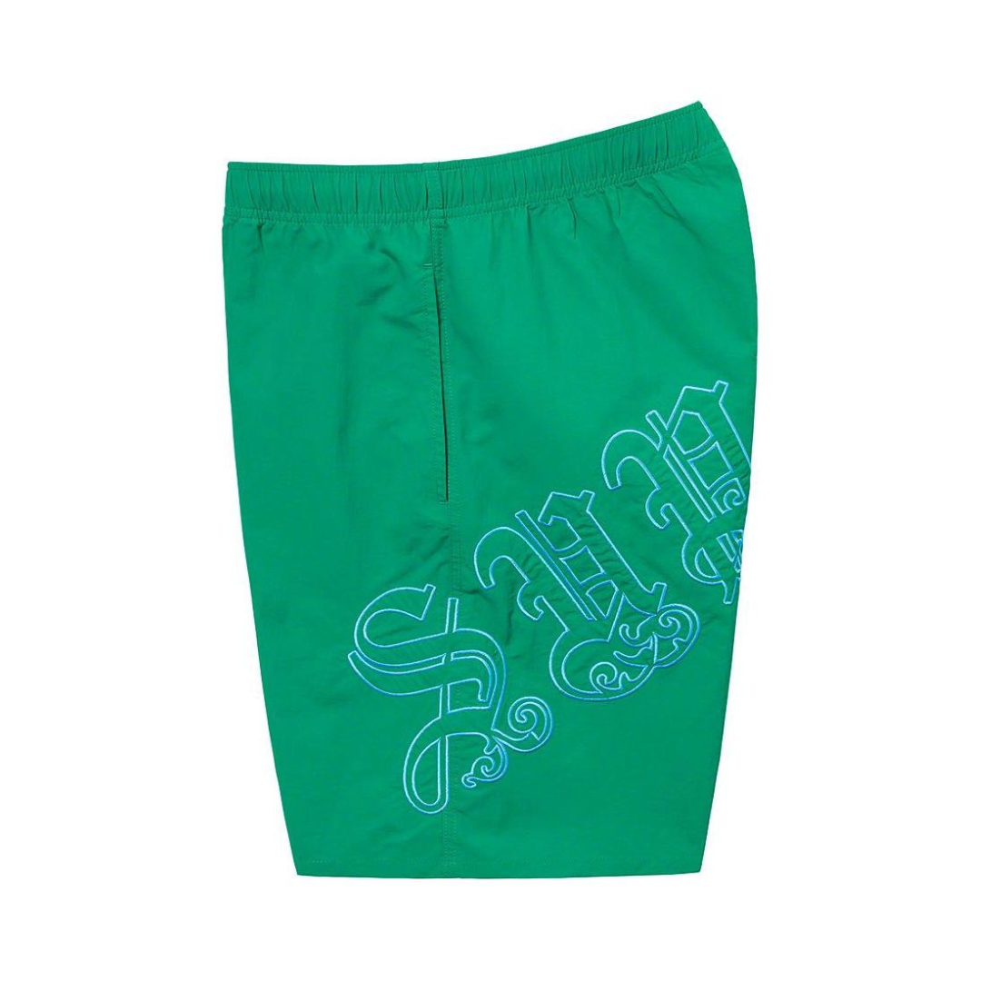 Supreme Old English Nylon Shorts (Green)