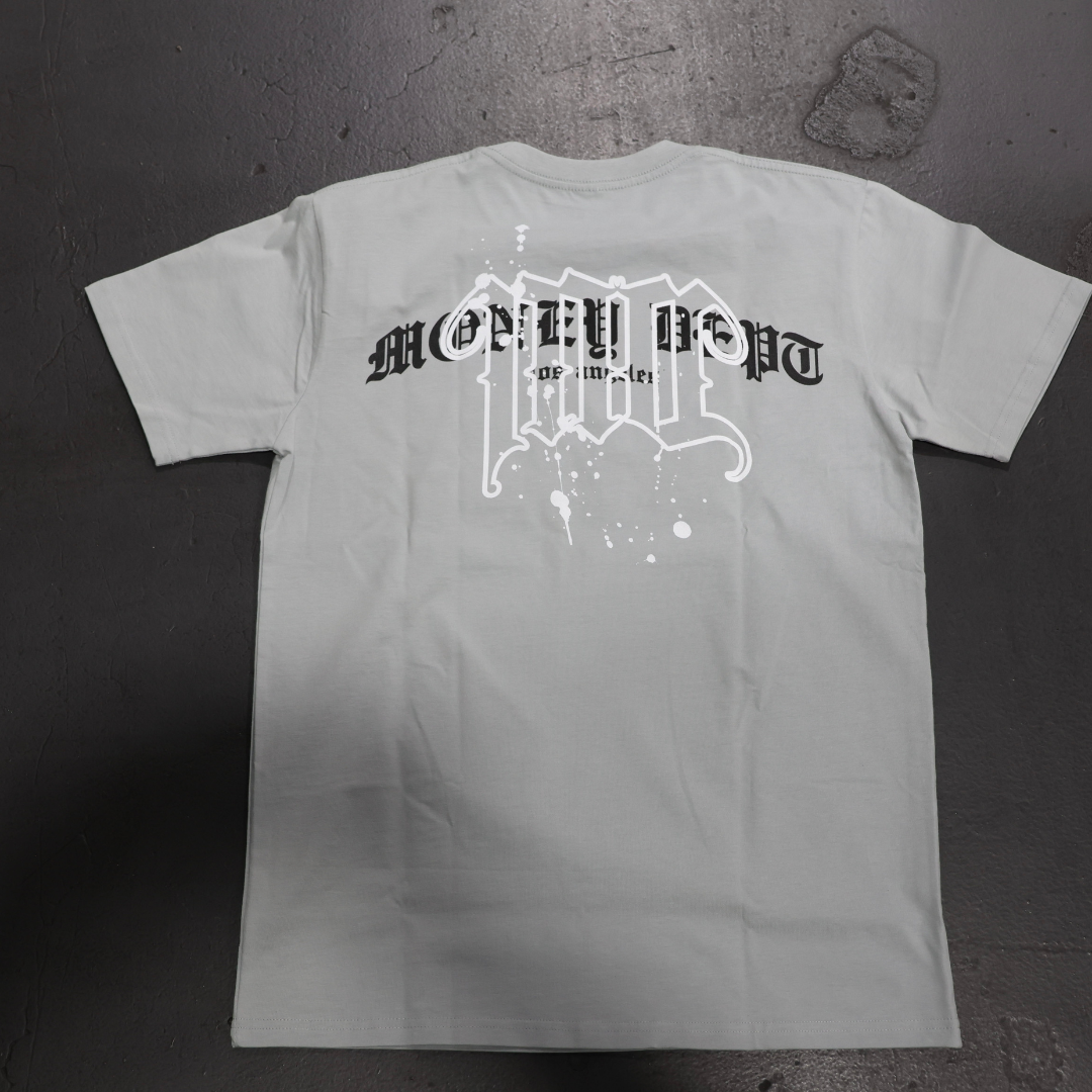 Money Dept Monogram Tee (Grey/White)