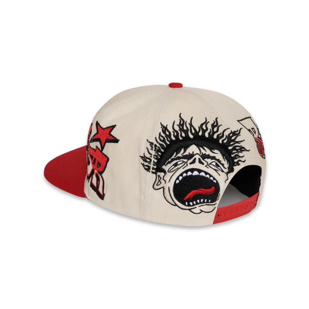 Hellstar Records Hat Snapback (Red/White)