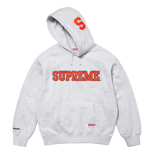 Supreme Mitchell & Ness NCAA Hooded Sweatshirt (Syracuse Ash Grey)