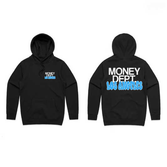 Money Dept Blue LA Hoodie (Black/Blue)