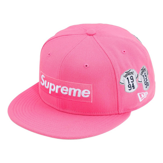 Supreme Jerseys Box Logo New Era Fitted (Pink)