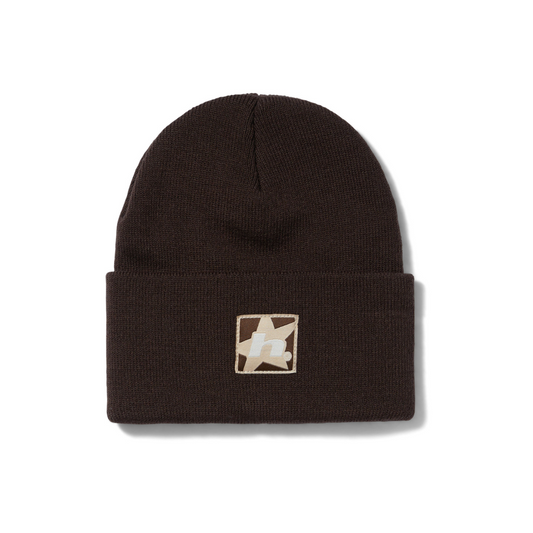 HUF Star Box Logo Beanie (Brown)