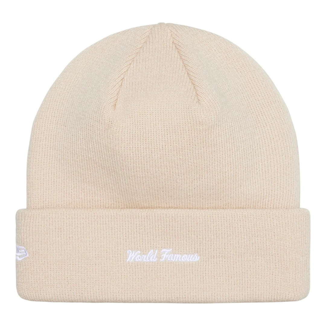 Supreme New Era Box Logo Beanie (FW24) (Stone)