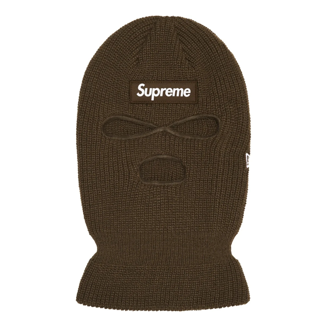 Supreme New Era Box Logo Balaclava (Brown)