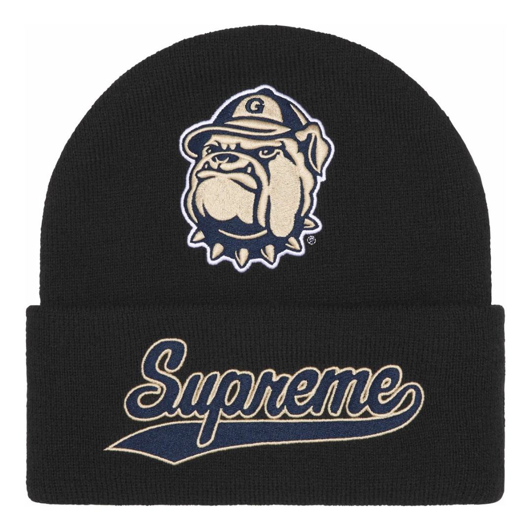 Supreme Mitchell & Ness NCAA Beanie (Georgetown Black)