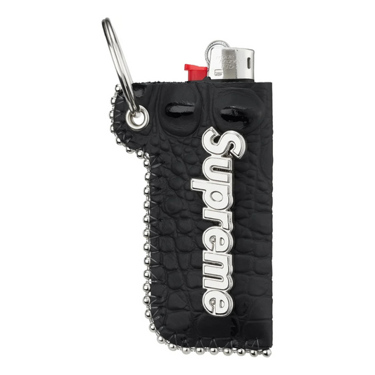 Supreme b.b. Simon Leather Lighter Case Keychain (Black)