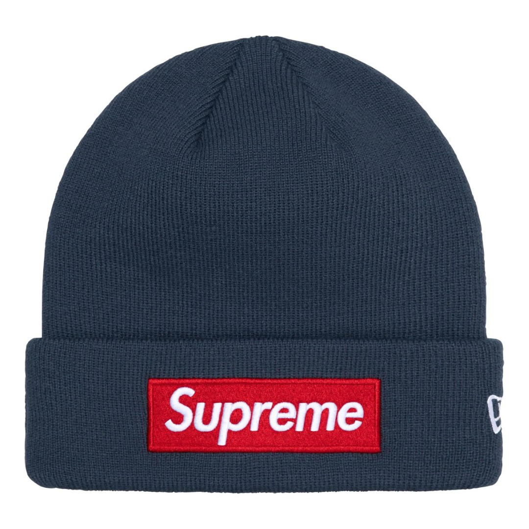 Supreme New Era Box Logo Beanie (FW24) (Navy)