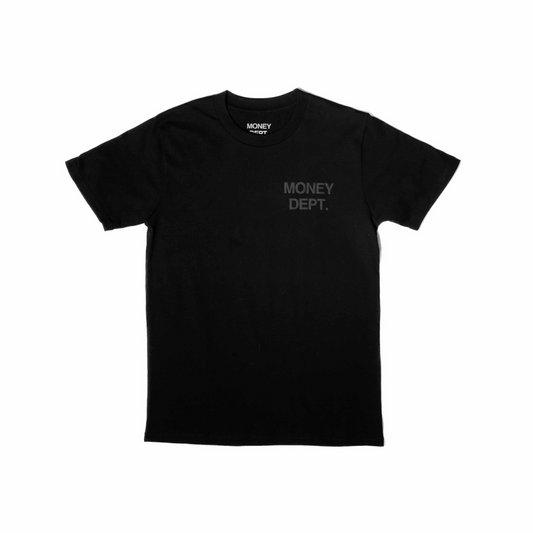 Money Dept Tee Puff Print (Black)