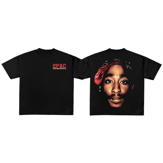 Stars Never Fall Tupac Live and Die In LA Tee (Black)