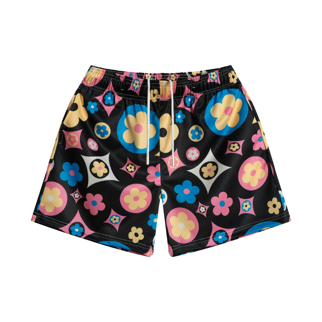 Bravest Studios Flower Shorts (Black Multicolor)