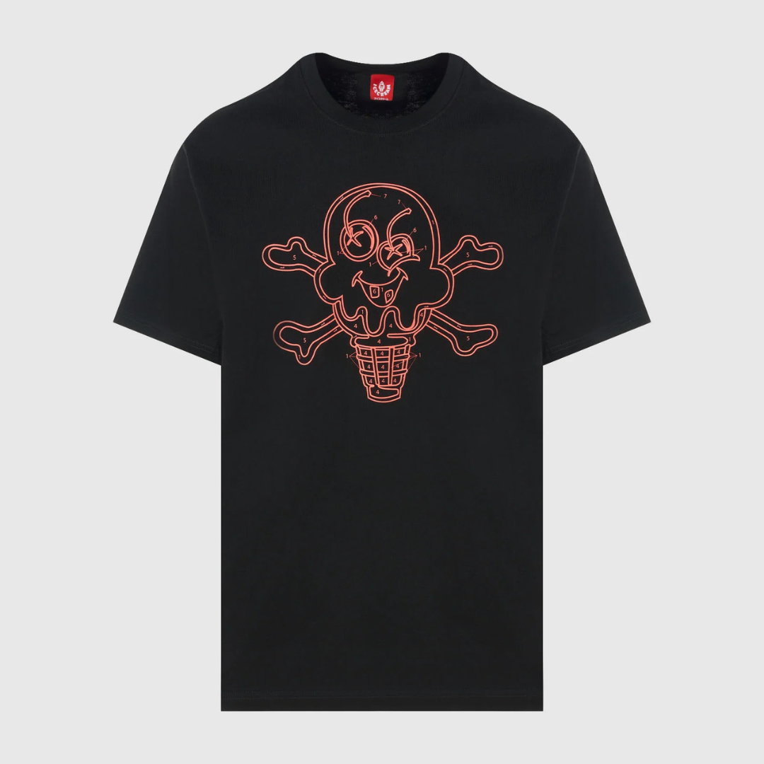 Ice Cream Color Time SS Tee (Black)