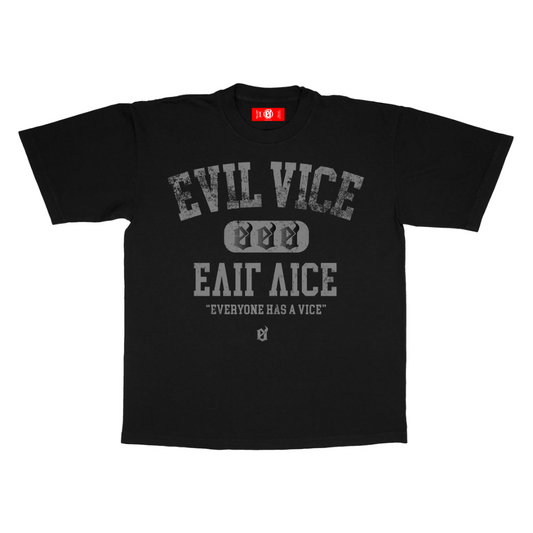 Evil Vice Varsity Tee (Black)