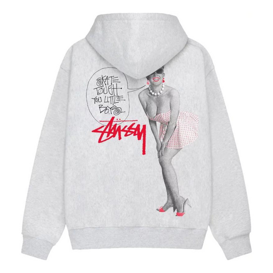 Stussy Skate Rough Zip Up Hoodie (Grey)