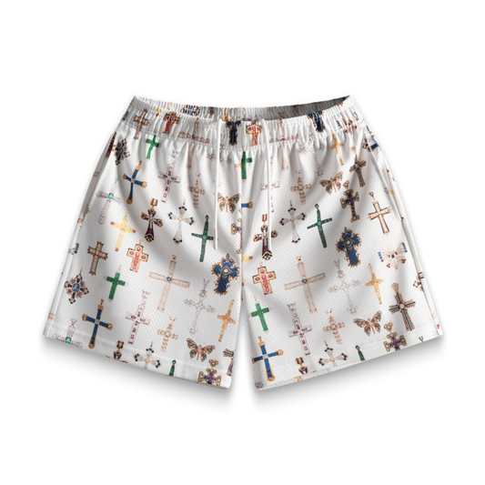 Bravest Studios Cross Shorts (White)