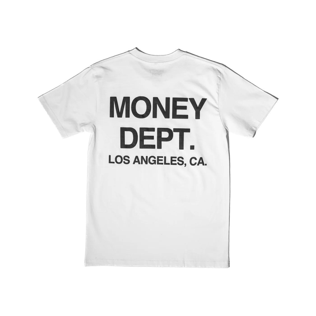 Money Dept Puff Print Tee (White/Black)