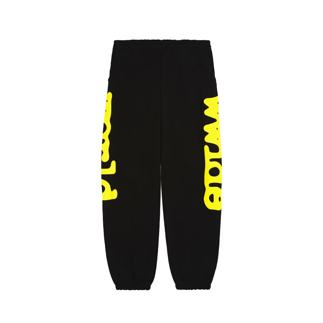 Sp5der Beluga Sweatpants (Onyx/Yellow)