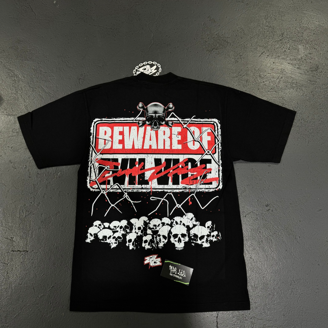 Evil Vice Beware Tee (Black)