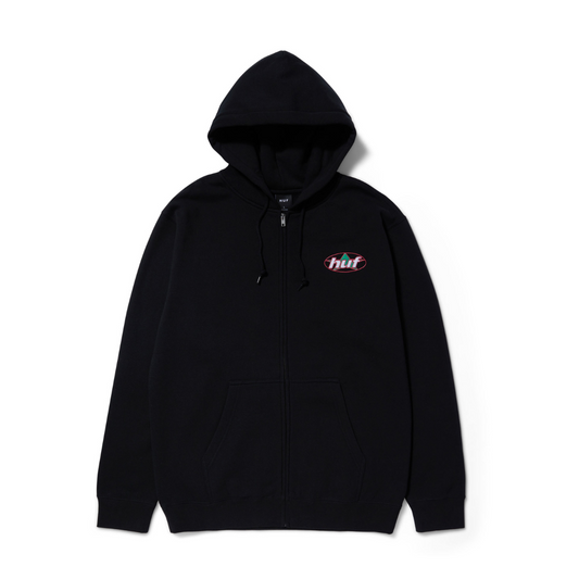 HUF Andromeda F/Z Zip Up Hoodie (Black)