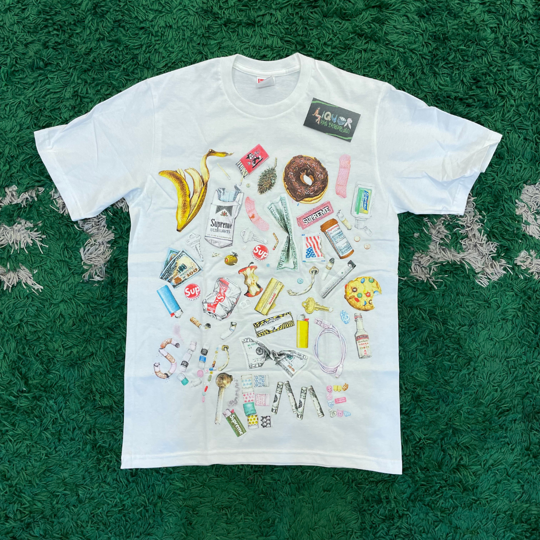 Supreme Trash Tee (White) – The Liquor SB