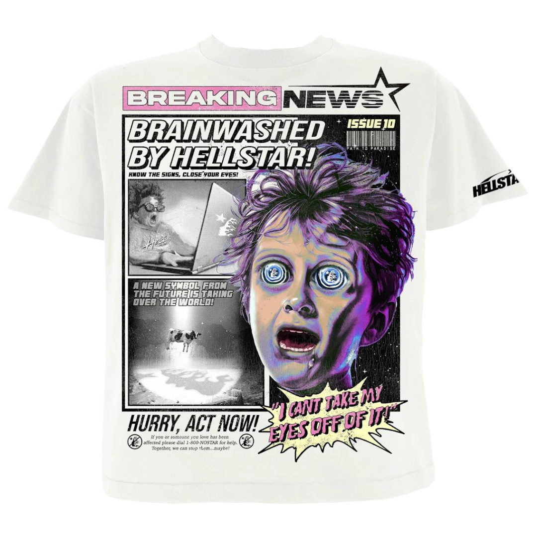 Hellstar Breaking News Tee (White)