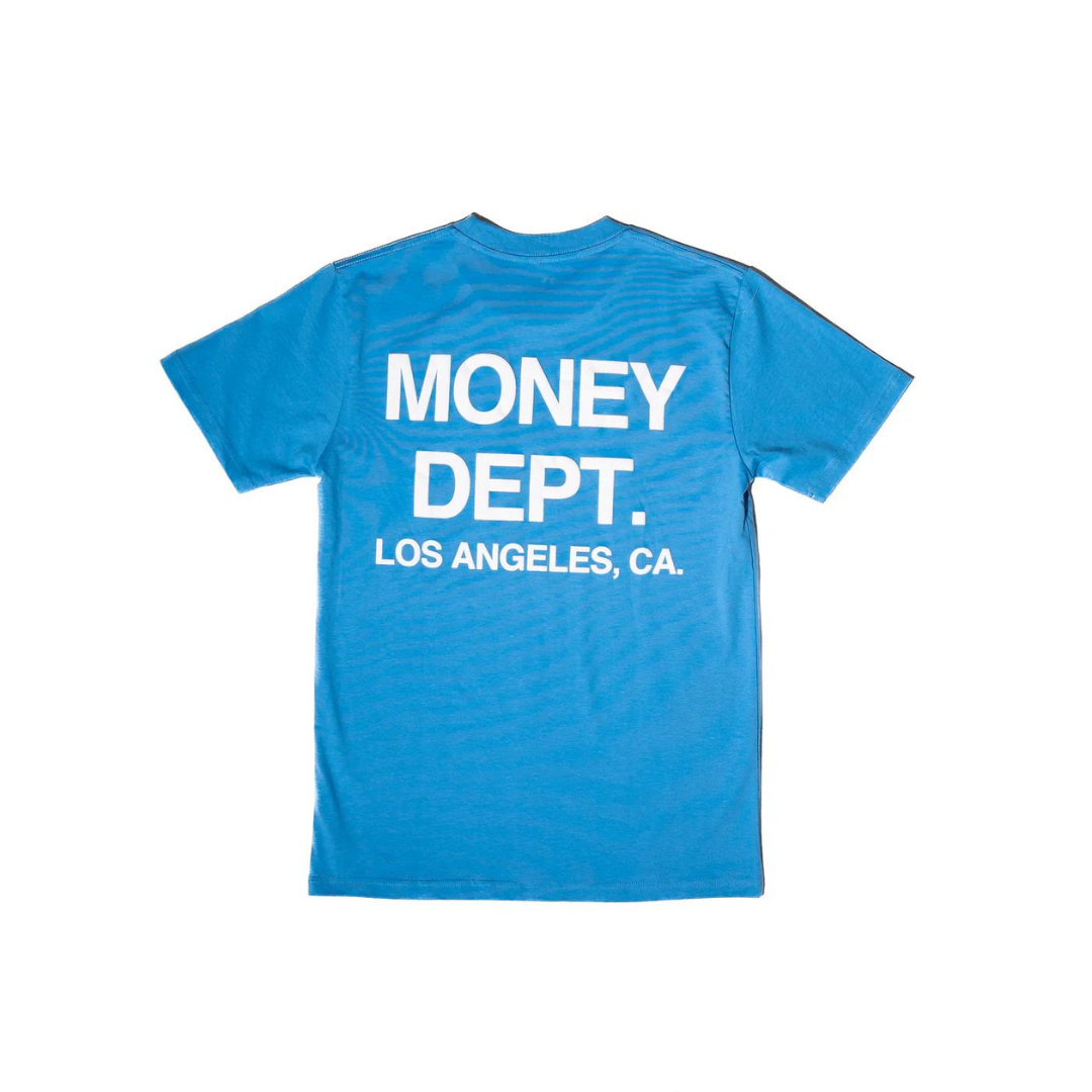 Money Dept Puff Print Tee (Ocean Blue/White)