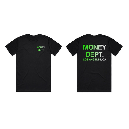 Money Dept Tee (Black/White/Green)