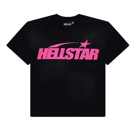 Hellstar Classic T-shirt (Gel Print) (Black/Pink)