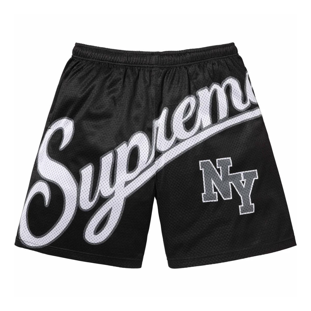 Supreme Big Script Mesh Short (Black)