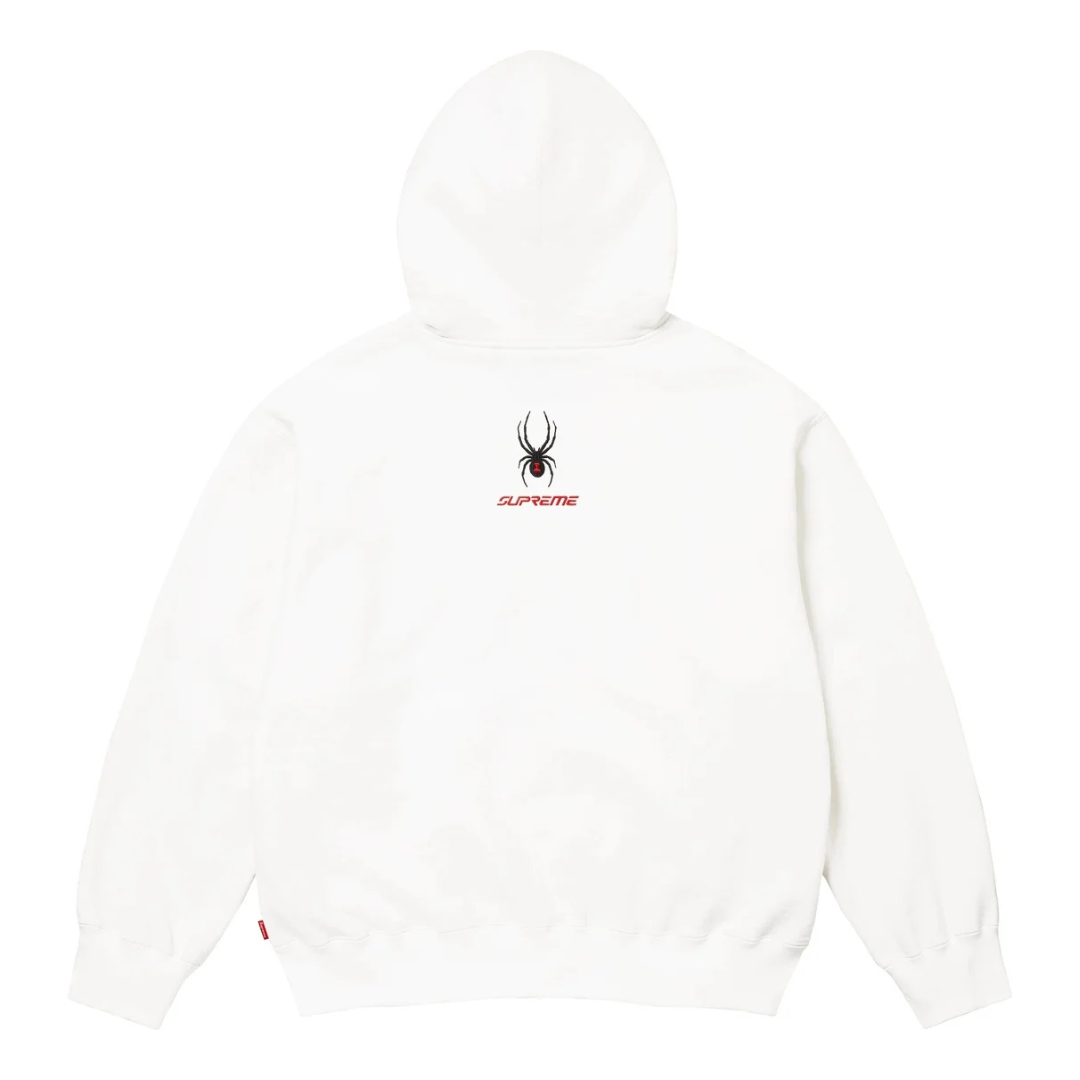 Supreme Spyder Zip Up Hoodie (White)