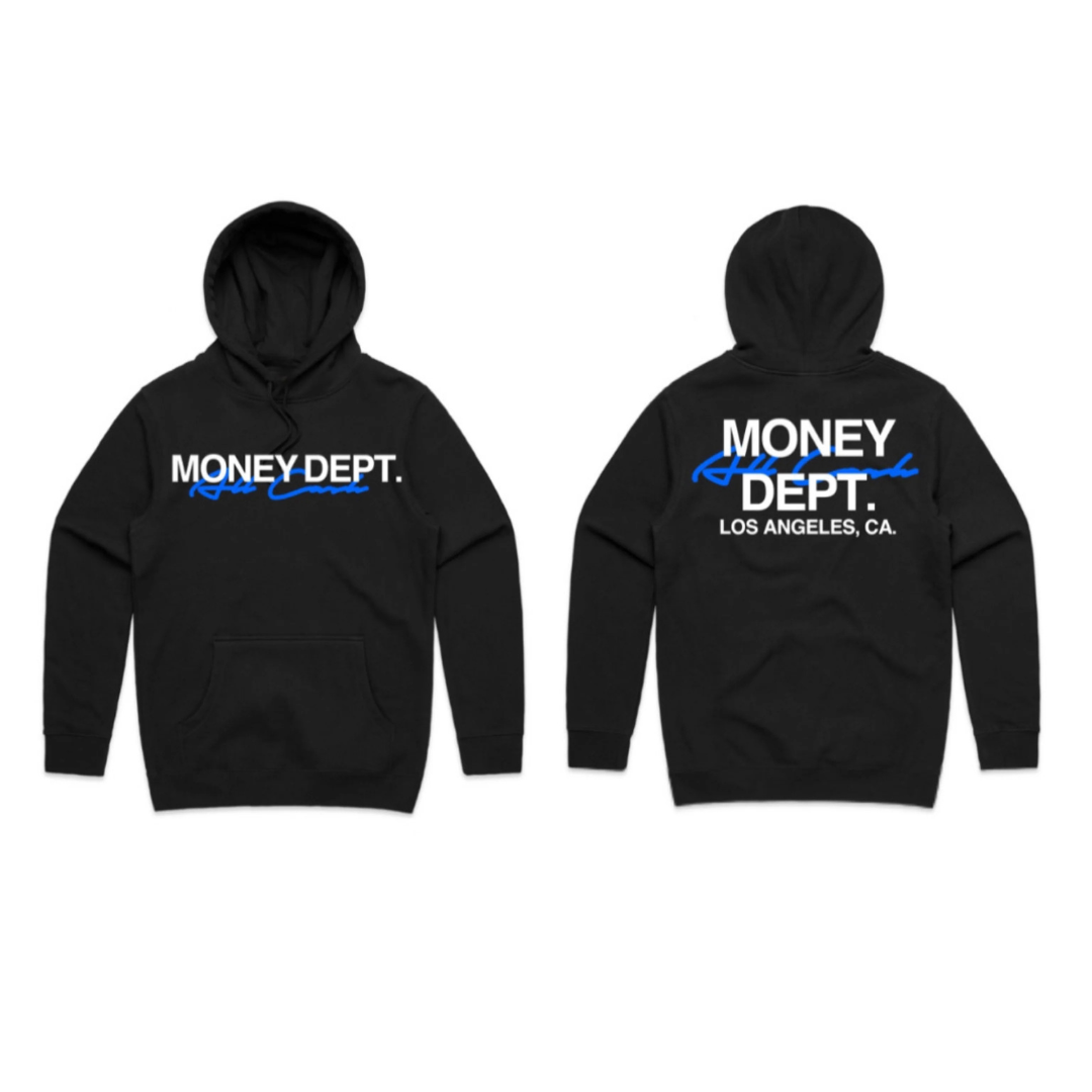 Money Dept x All Cash Hoodie (Black/Blue)