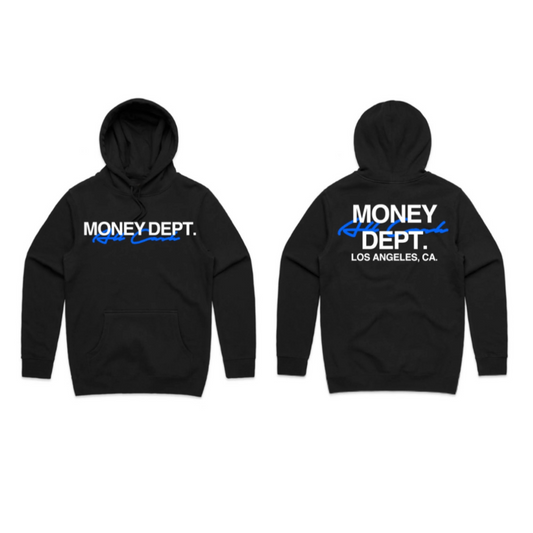 Money Dept x All Cash Hoodie (Black/Blue)