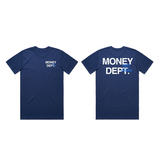 Money Dept DDED Tee (Navy/White)