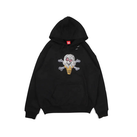 Ice Cream Croissant Hoodie (Black)