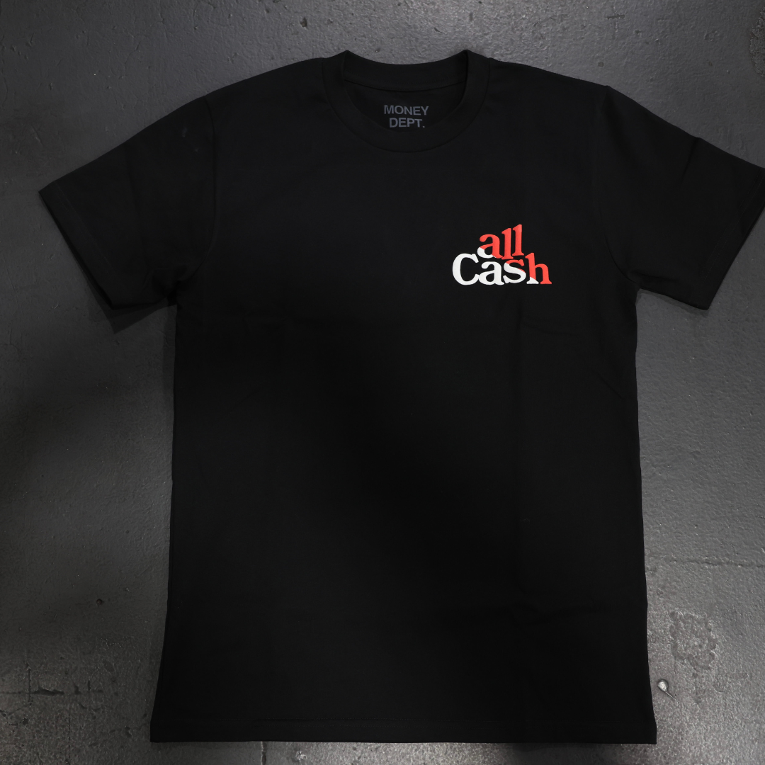 All Cash Don't Hold Tee (Black/Red)