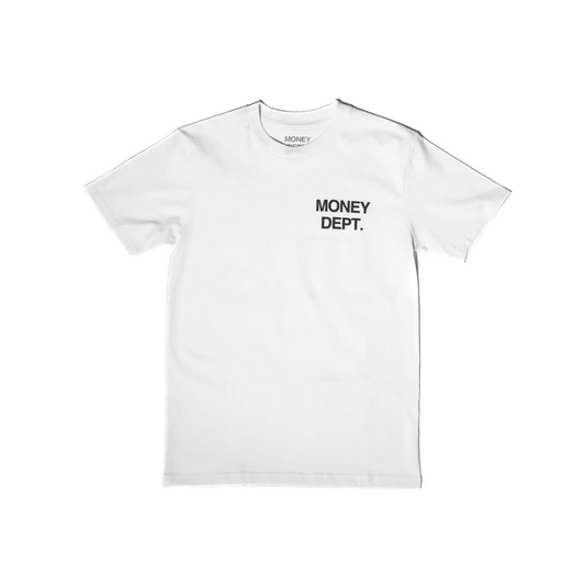 Money Dept Puff Print Tee (White/Black)