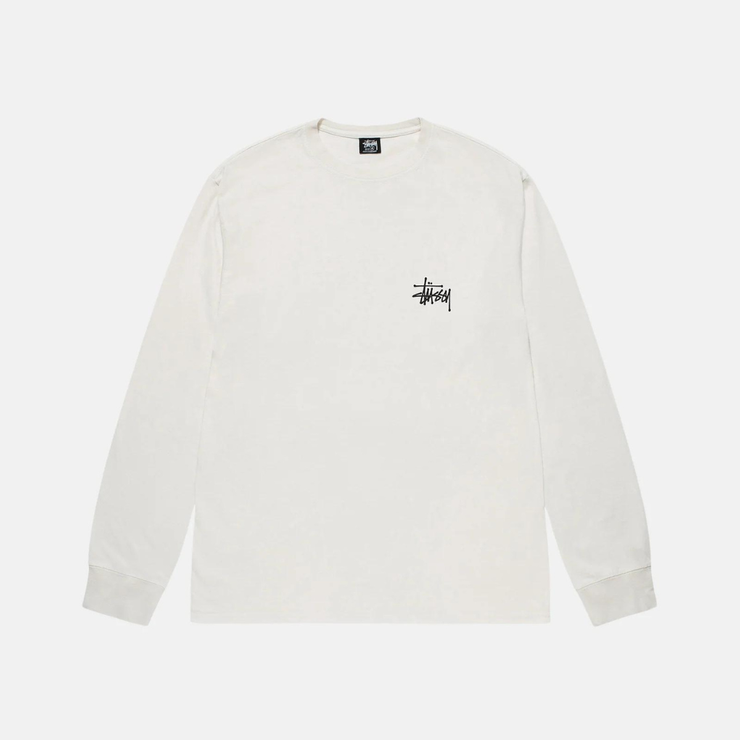 Stussy Basic L/S Pigment Dyed Tee (Natural)