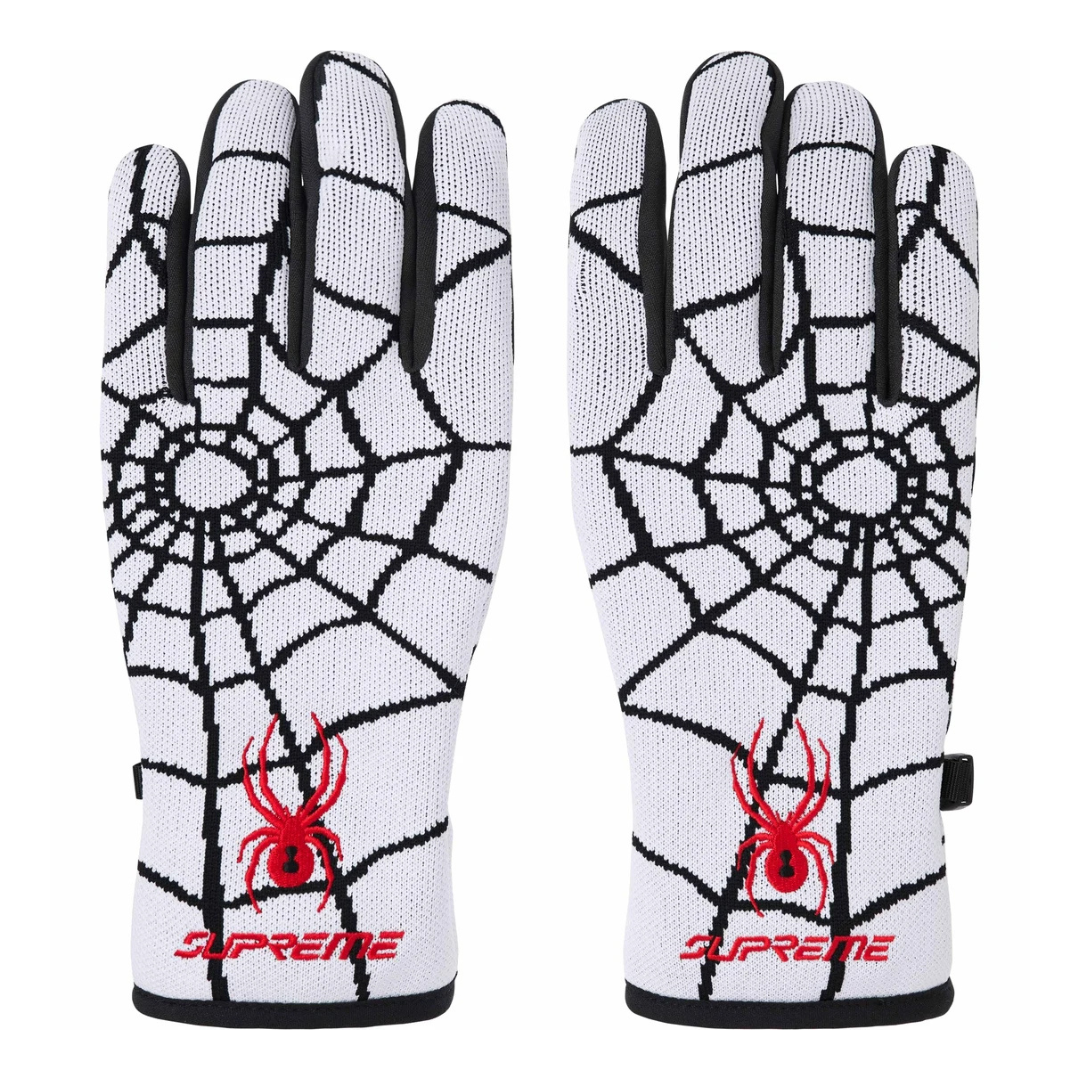 Supreme Spyder Gloves (White)